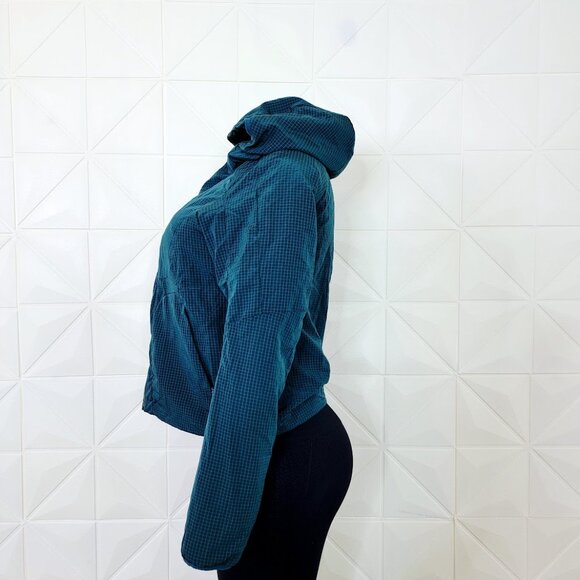 Lululemon Women's Dark Teal Lightweight Insulated Full-Zip Hiking Jacket Size 6 - Picture 4 of 9